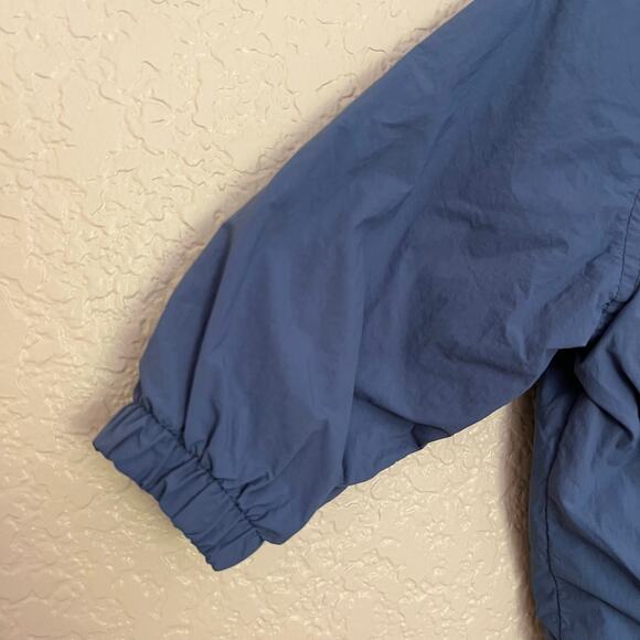 ZARA Baby Blue Hooded Windbreaker Jacket, Nylon, Lightweight Spring Outerwear - Picture 9 of 9
